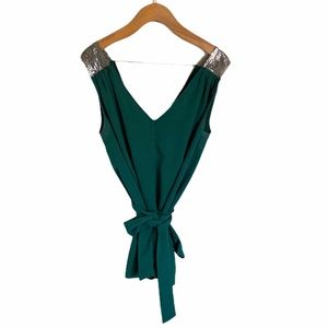 MM COUTURE x Miss Me Double V Sleeveless Blouse